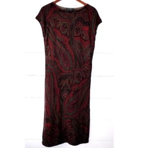 Lauren by Ralph Lauren Silk Cashmere Dress